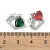 Brass Micro Pave Cubic Zirconia Charms KK-H482-01P-3