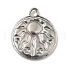 Tarnish Resistant 304 Stainless Steel Pendant Cabochon Settings STAS-G278-01P-2