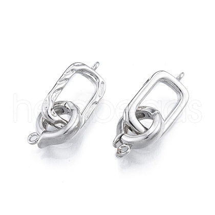 Brass Fold Over Clasps KK-A165-05P-1