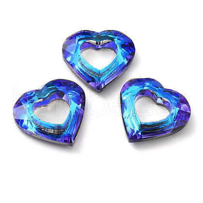 Electroplated Glass Pendants EGLA-O008-01D-1