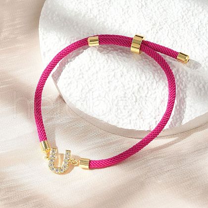 Adjustable Nylon Cord Bracelets BJEW-C096-01G-21-1