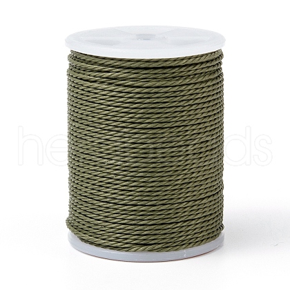 Round Waxed Polyester Cord X-YC-G006-01-1.0mm-37-1