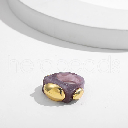 Sweet Style Resin Plastic Finger Rings FS-WG19313-12-1