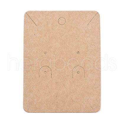 Blank Kraft Paper Jewlery Display Cards CDIS-G005-11-1