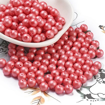 Baking Paint Glass Seed Beads SEED-A034-02K-1