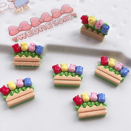 Summer Beach Opaque Resin Cabochons FIND-SX0001-054-1