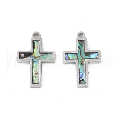304 Stainless Steel Pendants STAS-S136-02P-02-1