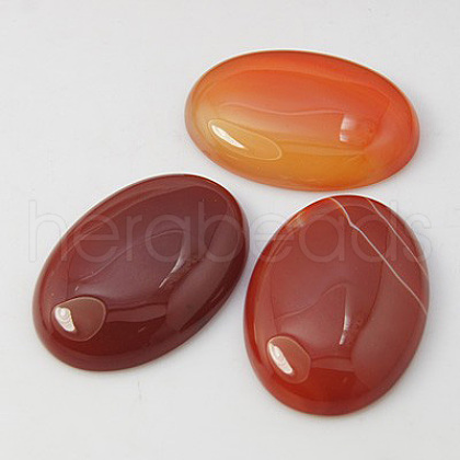 Natural Gemstone Cabochons X-G-G082-22x30x7mm-1-1