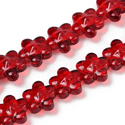 Transparent Glass Beads Strands GLAA-H038-02E-1