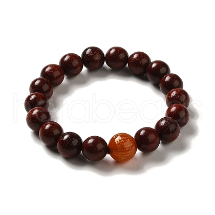 Wood Bead Bracelets BJEW-B080-26-1