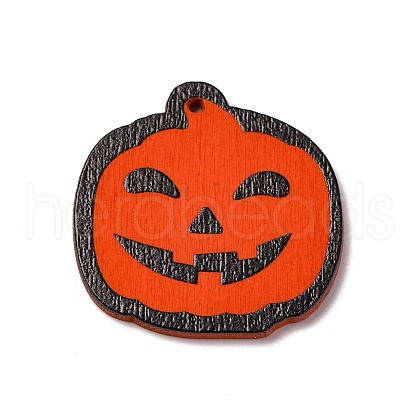 Single Face Printed Wood Pendants WOOD-B009-01H-1