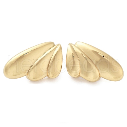 304 Stainless Steel Wing Stud Earrings EJEW-Q001-01G-1