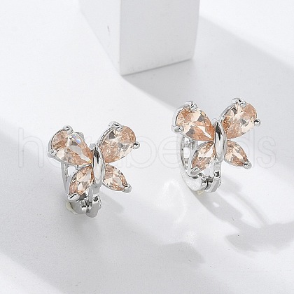 Brass Hoop Earrings EJEW-R016-10P-01-1