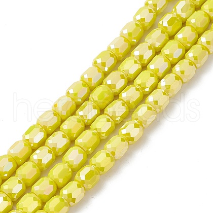 AB Color Plated Glass Beads GLAA-F108-12B-04-1