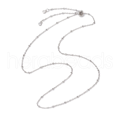 304 Stainless Steel Slider Necklace Makings AJEW-JB01272-02-1