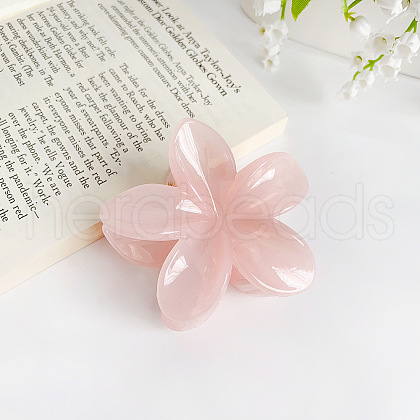 Candy Color Flower Plastic Claw Hair Clips PW-WG0066C-04-1