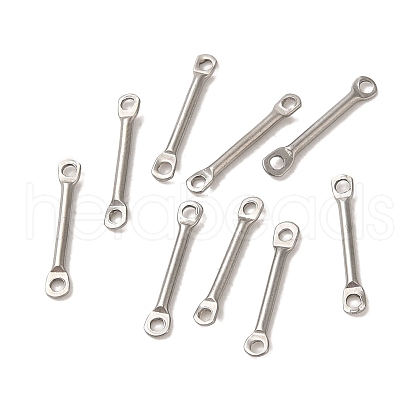 Non-Tarnish 304 Stainless Steel Connector Charms STAS-Q323-04C-P-1