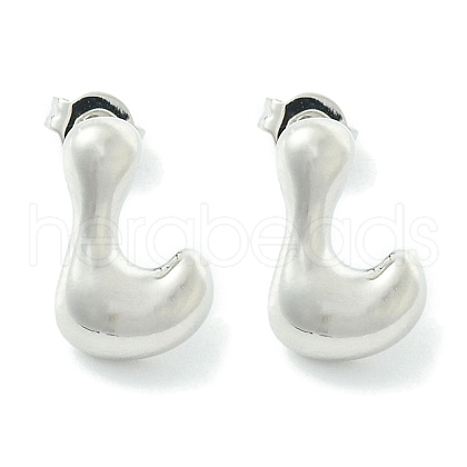 Rack Plating Brass Earrings EJEW-S222-01P-L-1