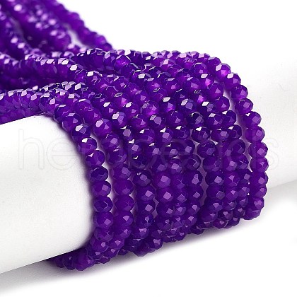 Baking Painted Imitation Jade Glass Bead Strands DGLA-A034-J2MM-A27-1