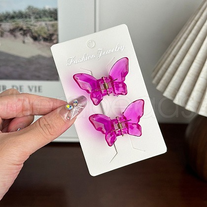 2Pcs Resin Claw Hair Clips PW-WGFFBD4-10-1