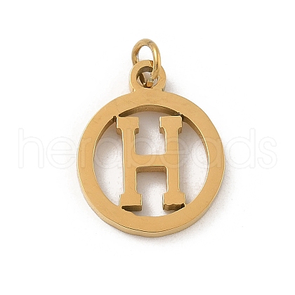 304 Stainless Steel Charms
with Jump Ring STAS-R001-02G-H-1