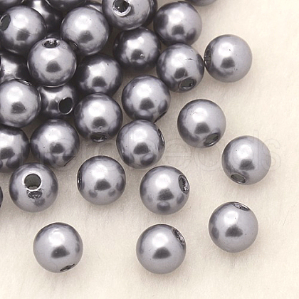 Imitation Pearl Acrylic Beads PL612-09-1