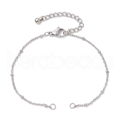 304 Stainless Steel Satellite Chain Bracelet Making AJEW-JB01300-02-1