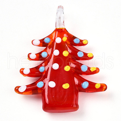 Handmade Lampwork Pendants LAMP-T023-12E-1