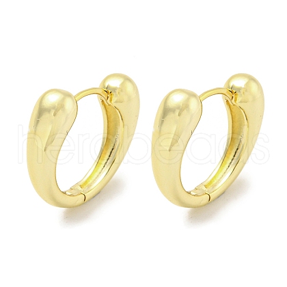 Brass Hoop Earrings EJEW-L211-010K-G-1