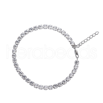 Hip-hop Unisex Stainless Steel Rhinestone Cup Chain Bracelets Street Fashion Jewelry YP4439-1-1