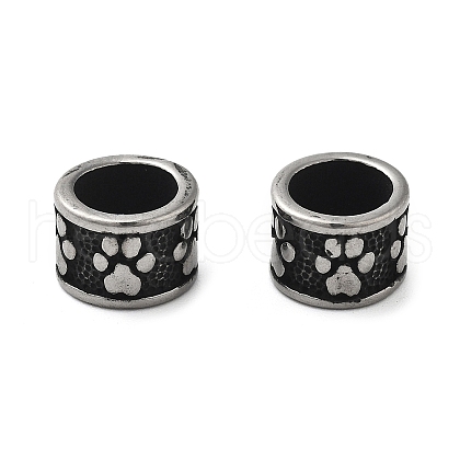 304 Stainless Steel European Beads STAS-V008-40AS-1