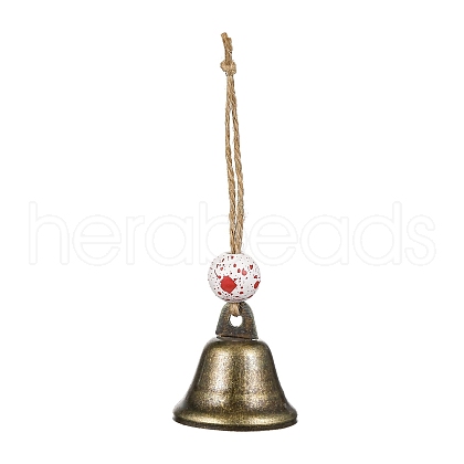 Halloween Iron Bell Hanging Ornaments HJEW-JM02442-1