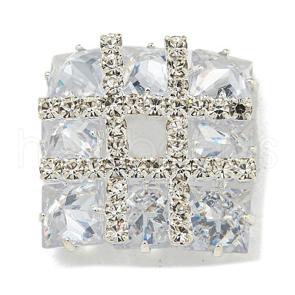 Brass Rhinestone Cabochons KK-I715-19S-01-1