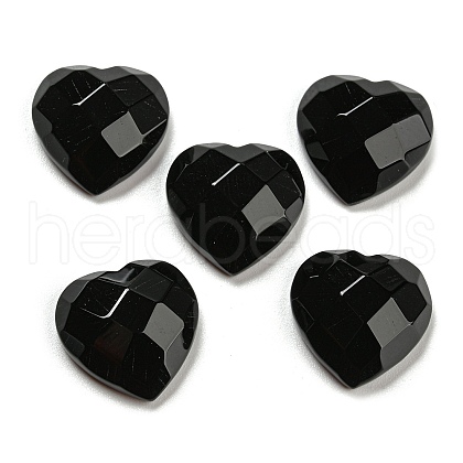 Natural Black Onyx Cabochons G-P513-02A-01-1