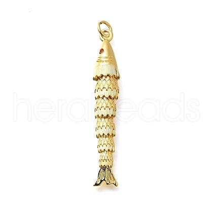 Brass Micro Pave Cubic Zirconia Pendants KK-R217-01G-04-1