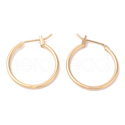 Brass Huggie Hoop Earrings EJEW-Q765-02G-1