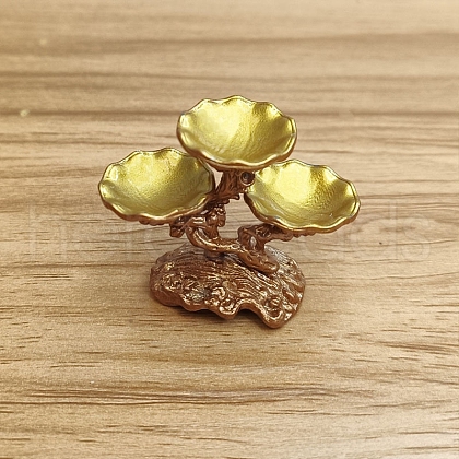 Alloy Fruit Bowl Miniature Ornaments PW-WG83B3E-01-1