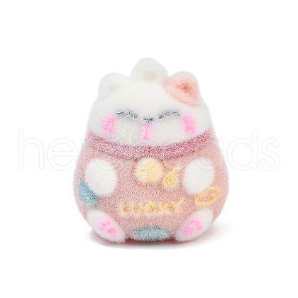 Flocky Resin Pendants RESI-S017-01D-1