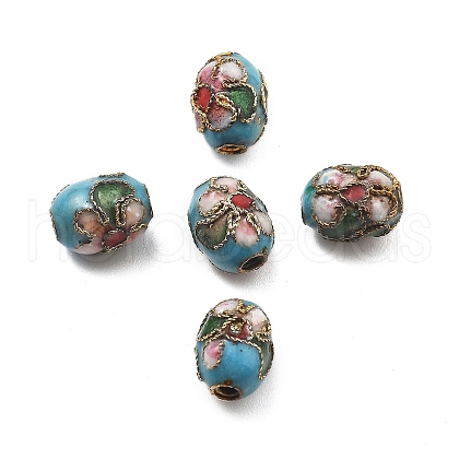 Handmade Cloisonne Beads CLB-Q002-04B-1