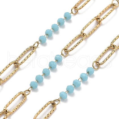 304 Stainless Steel Paperclip Chains CHS-P021-03G-05-1