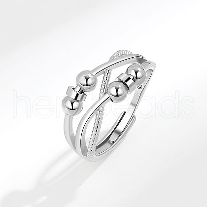 S925 Sterling Silver Adjustable Rings FS-WGA83BD-02-1