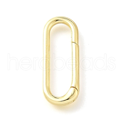 Brass Spring Gate Rings KK-V007-006G-01-1