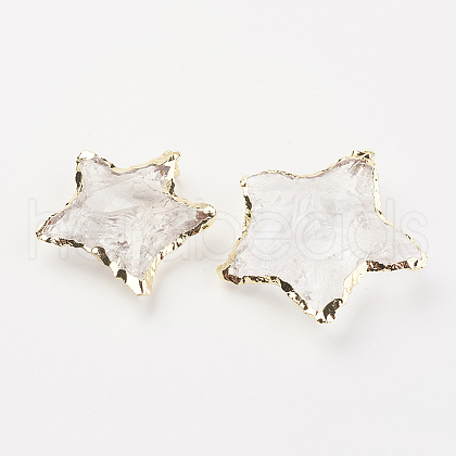 Natural Quartz Crystal Pendants G-G737-20-1