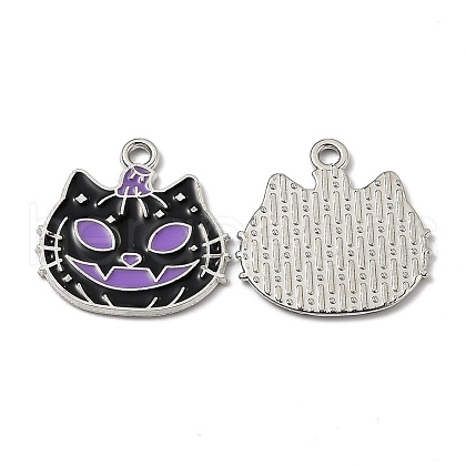 Alloy Enamel Pendants ENAM-Z001-15P-02-1