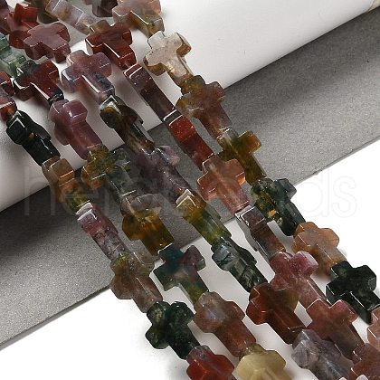 Natural Indian Agate Beads Strands G-I337-A04-01-1