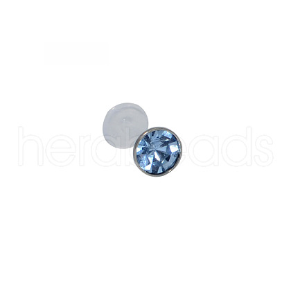 Acrylic Micro Pave Cubic Zirconia Labrets Piercing Jewely for Women Men WG00568-184-1
