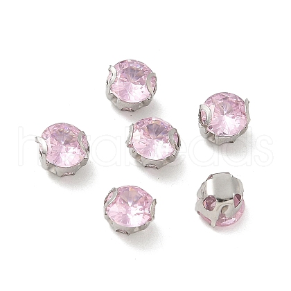Round Stainless Steel Prong Settings STAS-M104-01F-1