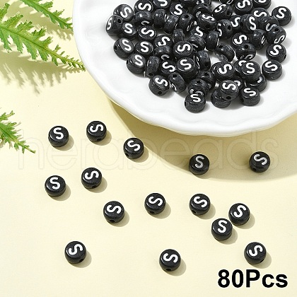 Opaque Acrylic Horizontal Hole Beads SACR-YW0001-70S-1