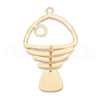 Rack Plating Alloy Big Pendants PALLOY-T090-33G-1