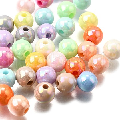 Opaque Acrylic Beads OACR-S071-02C-1